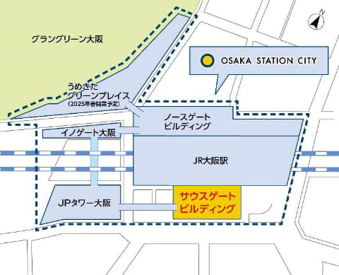 大阪ステーションシティノースゲートビルディング11F 風の広場施工事例ABC商会