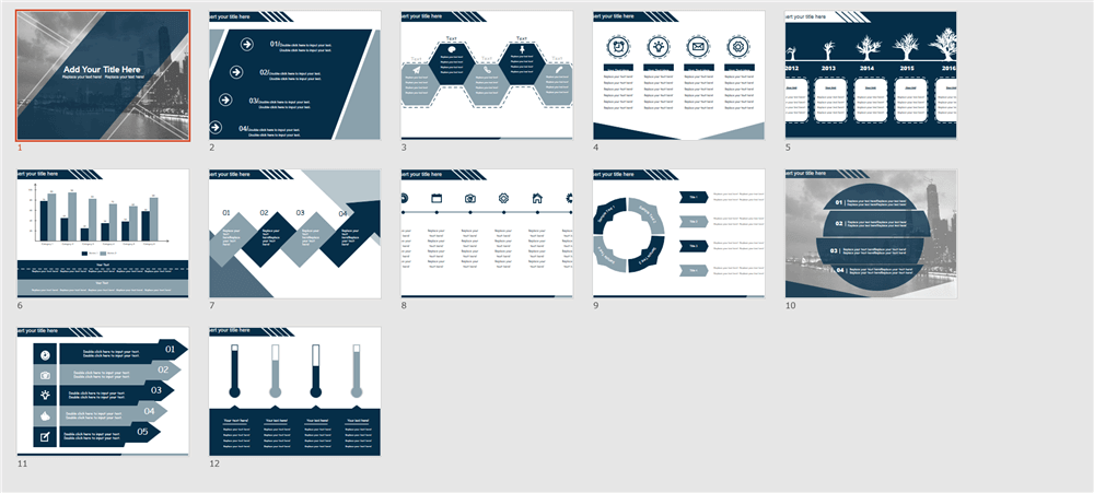 おしゃれな目次スライドのデザインパターン50種エンプレス enpreth