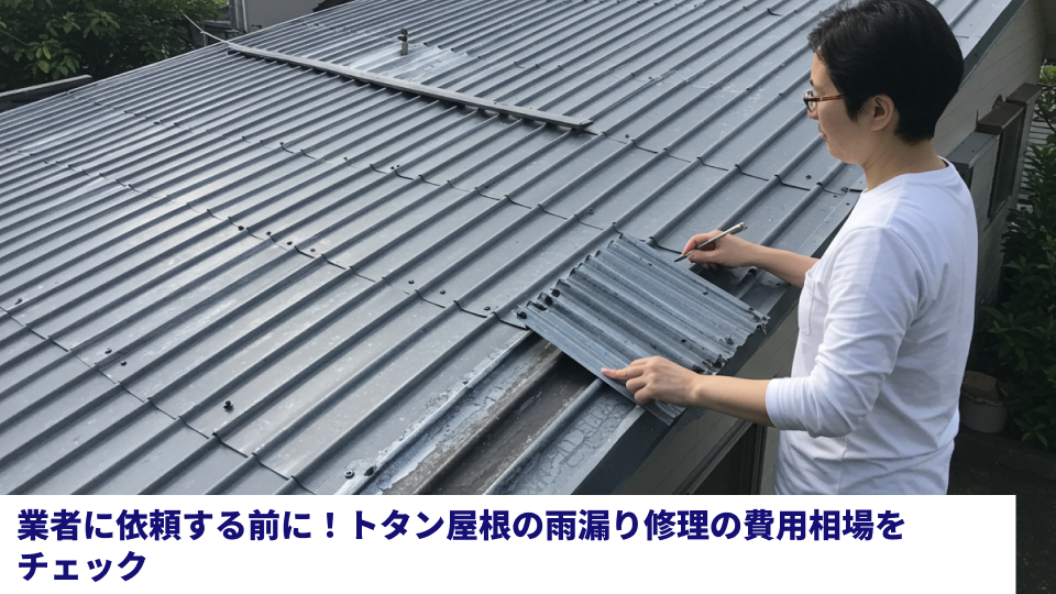 トタン屋根の雨漏り修理をコーキングで修理する方法は？DIYできる