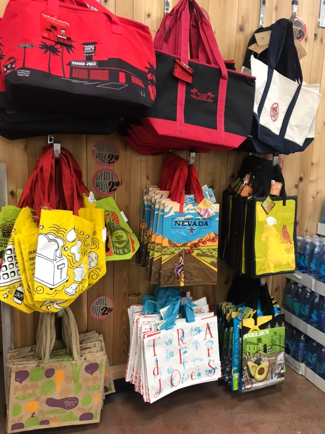 TRADER JOE'S トレーダージョーズ ブレークファースト ピクルス コットン エコバッグ ショッピングバッグ トレジョ : INSTOREインストア - 通販 - Yahoo!ショッピング