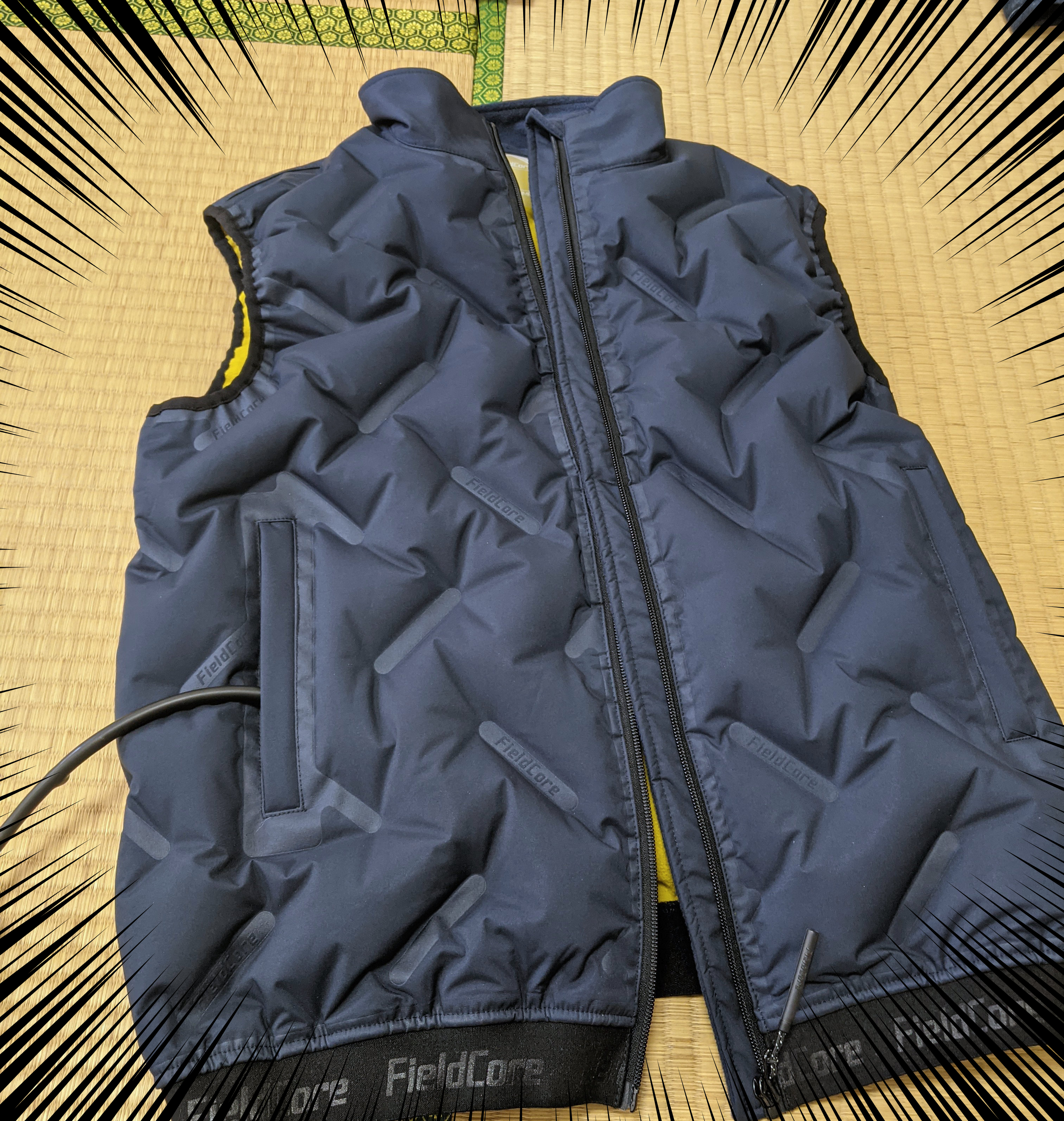 ワークマン 空気で膨らむベスト！？エアロストレッチポンプウォームベストちょっとキャンプ行ってくる