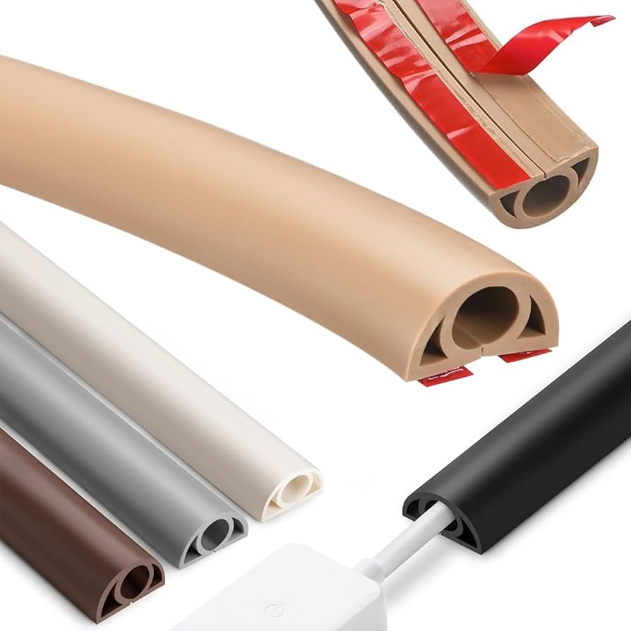 ケーブルモール 配線カバー 角型 6本収納可能 1m ホワイト 配線の整理に最適なケーブルカバー おしゃれ CA-KK26 サンワサプライサンワダイレクト楽天市場店