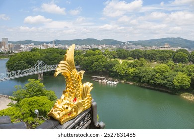 Okayama japan city cityscape Stock Vector Images - Alamy