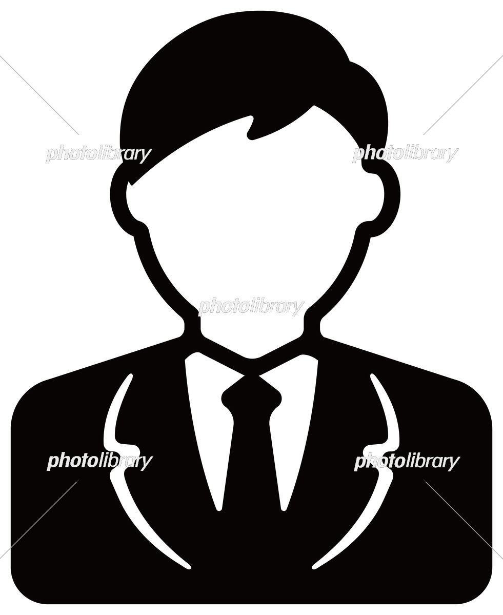 会社員シルエット イラストの無料ダウンロードサイト「シルエットAC」