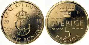 スウェーデン 564クローネ クローナ8560日本円 コイン スウェーデン旅行 スウェーデン 564クローネ クローナ8560日本