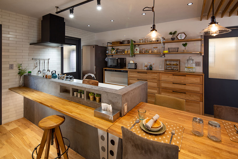 造作 食器棚 カップボードマンションリフォームのサンリフォーム