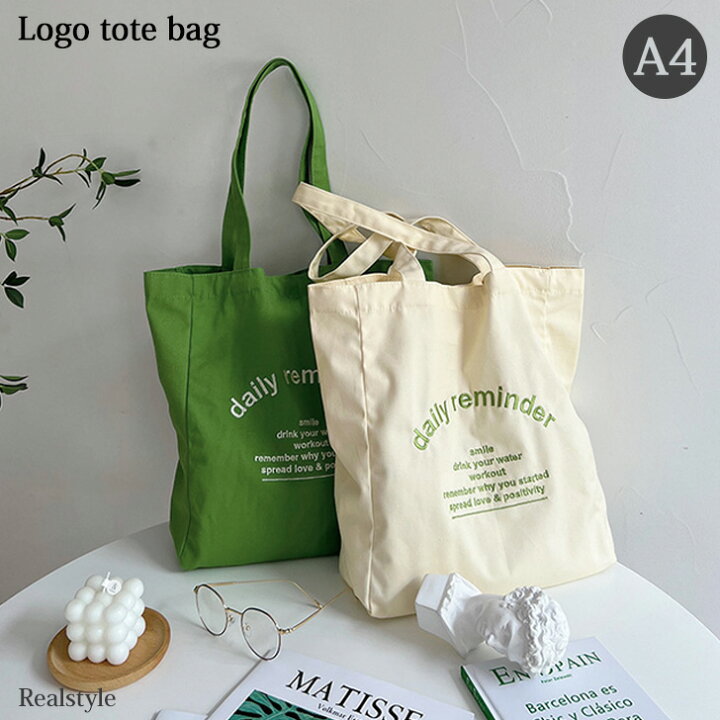 英字ロゴキャンバストートバッグ,トートバッグVitaFelice