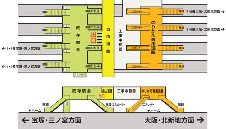 尼崎駅改札画像.net