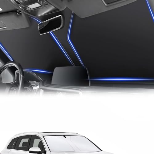 AmazonLANTU サンシェード 新型 ダイハツ ムーヴキャンバス 用ワンタッチ サンシェード 車 フロントガラス用 車種専用 ピッタリサイズ4層構造 車中泊 uvカット カスタムパーツ ムーブキャンバス 2022年 La850s La860s 2代目 日除けシェード 断熱性アップ折り畳み式