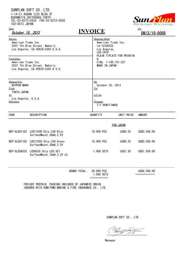 運送状・インボイスの作成 - 日本郵便