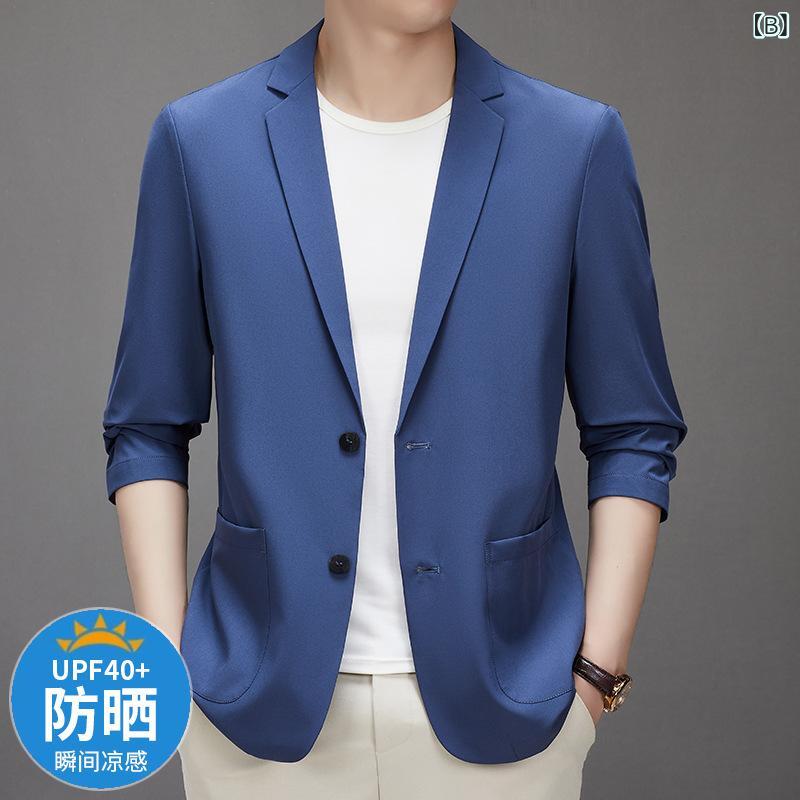 楽天ランキング受賞 サマージャケット メンズ ジャケット 春 夏 薄手 軽量 カジュアル ビジネス おしゃれ 大きいサイズも充実 40代50代にも好評 Men's サマージャケット特集 バナーから↓ 期間限定セール ジャケット メンズ スーツ 夏 カジュアル 接触冷感