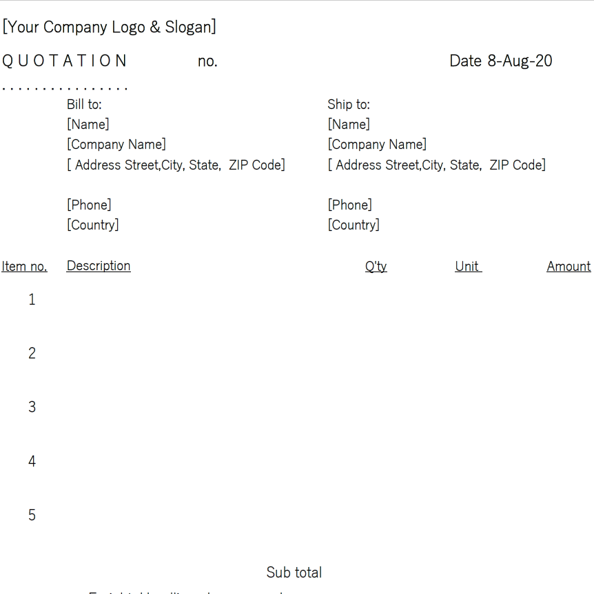 見積書を英語で表す3つの言葉と基本フォーマット・記載項目を解説 - 請求書作成お役立ち情報 - 弥生株式会社 公式