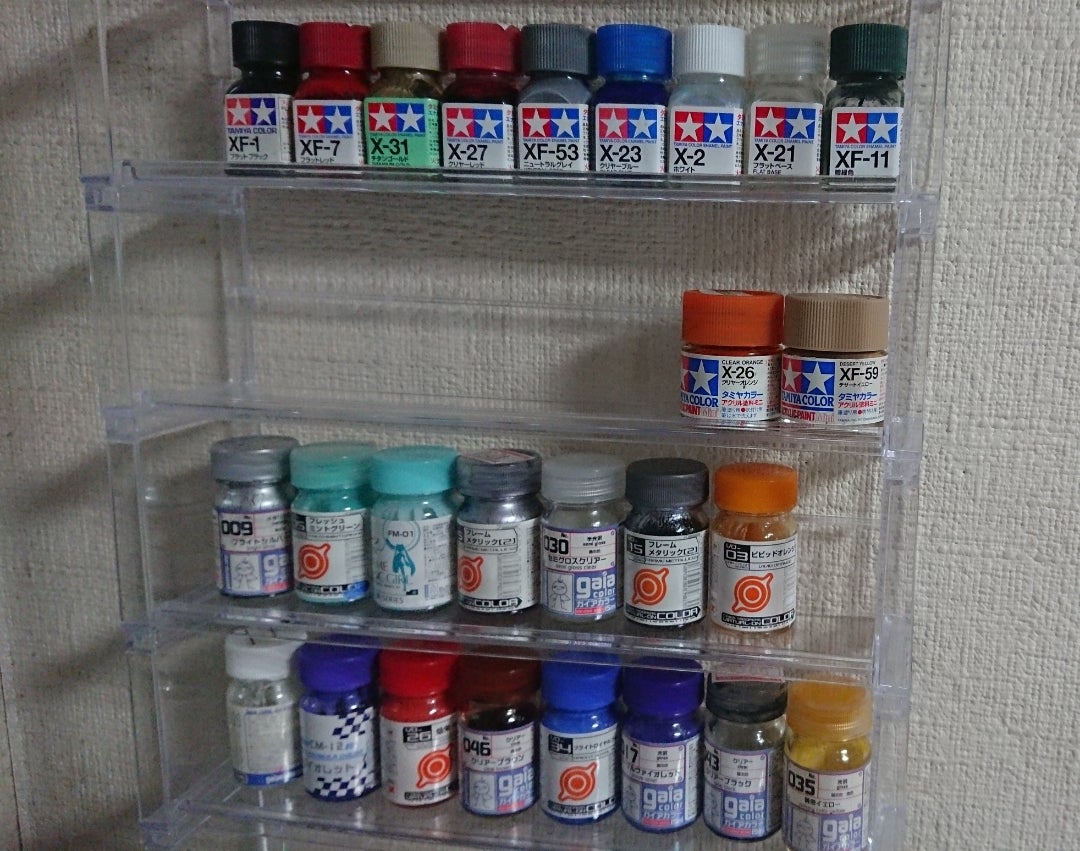 プラモの塗料収納にピッタリの棚はニトリの引出しNインボックスだった - お読みあそばせ