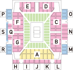 座席表予想図 福岡国際会議場 福岡コンベンションセンター : 座席表予想図.アリーナ