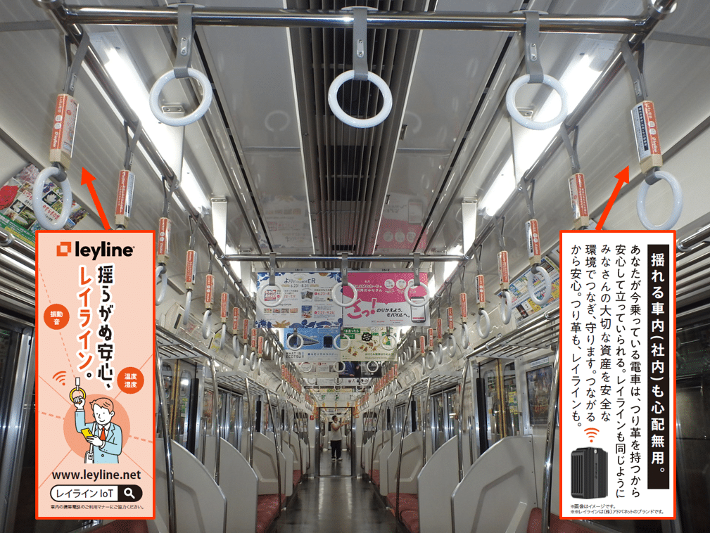 オリジナルつり革ジャック株式会社デイリースポーツ案内広告社