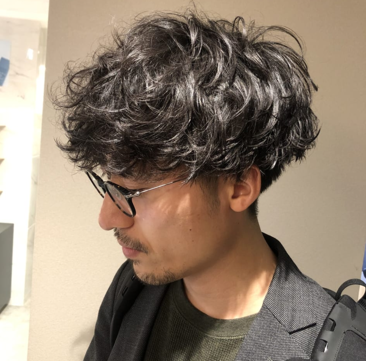 メンズのオススメ順 パーマ ビジネス ミディアムの髪型・ヘアスタイル楽天ビューティ