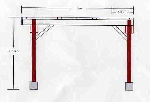 木製カーポートの作品 レッドシダー＃107 『Ｔ工房様』ウッドデッキ材専門店 サニーウッド
