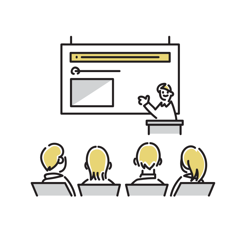 プレゼン無料のAi・PNG白黒シルエットイラスト