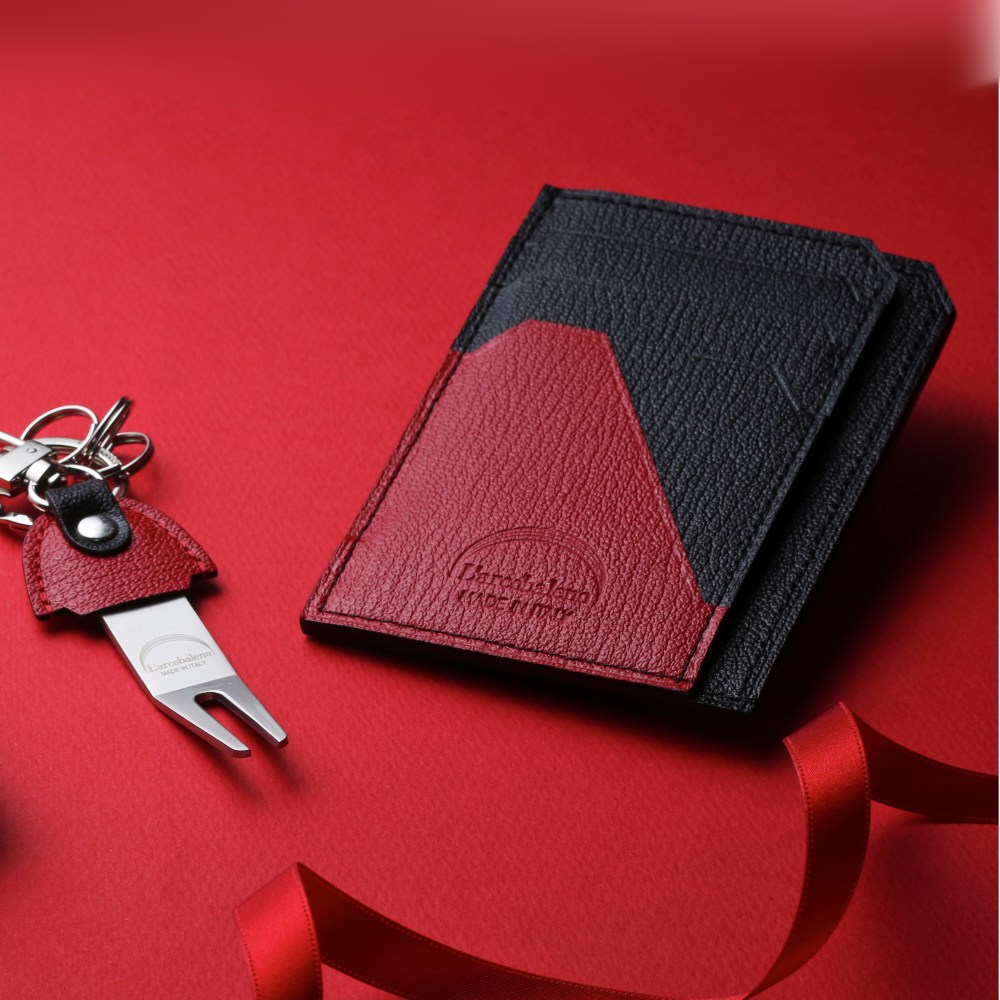 ラルコバレーノ 財布 L'arcobaleno スマートカードウォレット ミニ財布 二つ折り財布 コンパクト財布 イタリア製 本革 ゴートレザー 軽いレディース メンズ la501gt ★DANJO バッグ 財布 シューズの通販