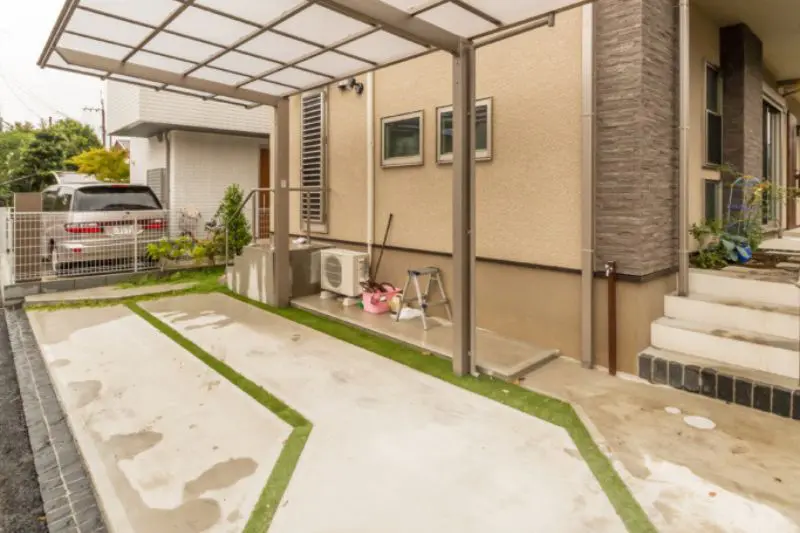 駐車場の目地施工エクステリアのトレド 長野市