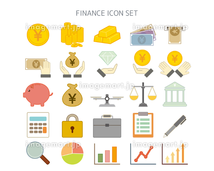 金融無料のAi・PNG白黒シルエットイラスト