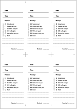 すぐに使える伝言メモ・電話メモのテンプレート Excel・PDF 無料・登録不要ビズ研