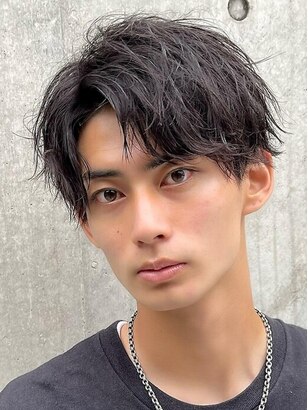 2024夏 ミディアムヘア男性向け髪型17選！30代40代のメンズ必見！表参道・青山・銀座・柏の美容室 ENOREヘアサロンエノア