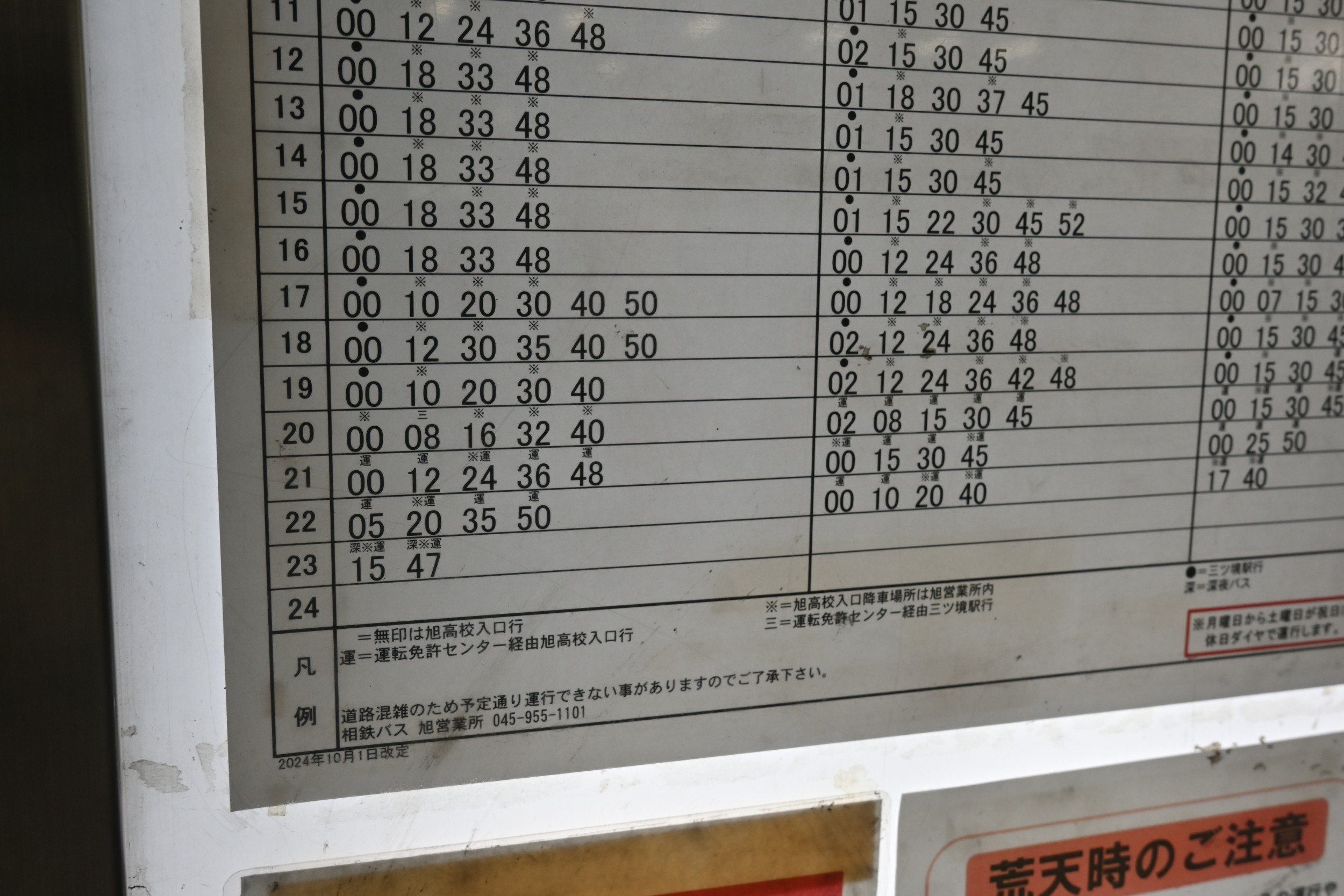 №897 駅の時刻表から見る 私鉄ダイヤの変遷 ７．相鉄線横浜駅 前 : 絶対！乗り物中心主義