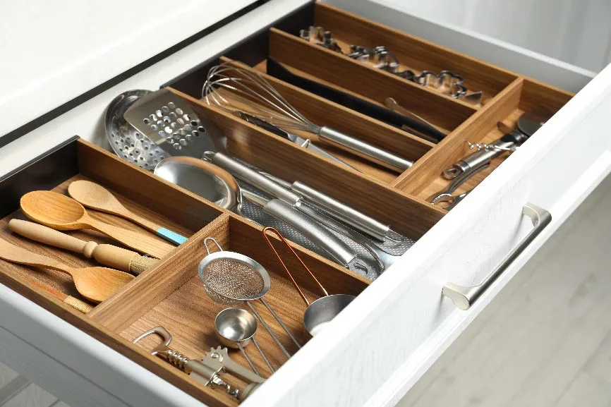 調理道具は重ねない！毎日使うものだけを一列収納 ほんとうに必要なものしか持たない暮らし 4- レタスクラブ