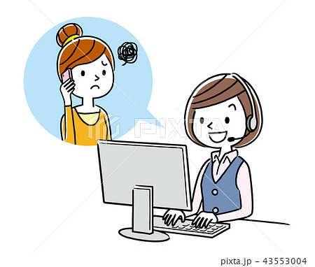 オペレーター インカム サポートセンター アイコンのイラスト素材208916815 毎月1点無料 フリー のストックフォト イメージマート