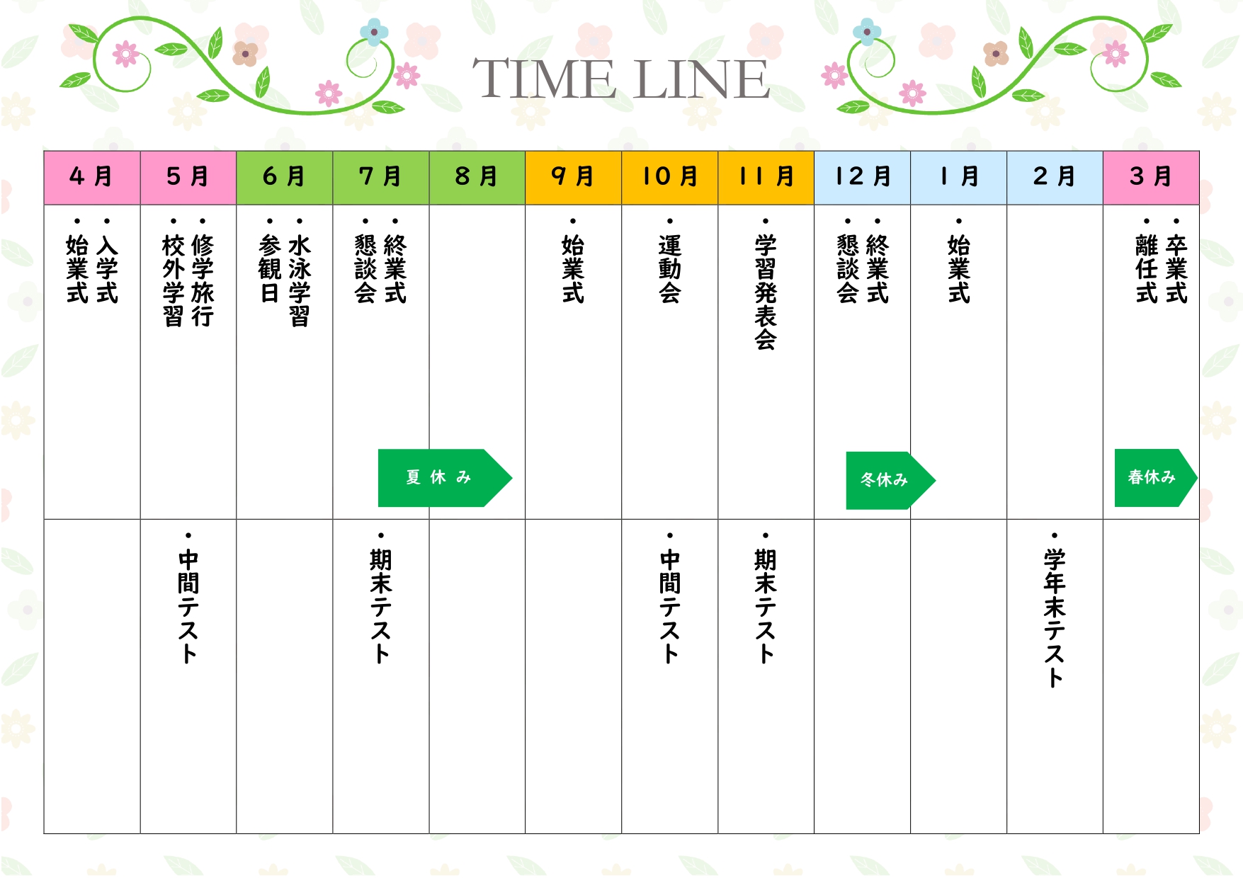 タイムスケジュール表作成！タイムテーブルのデザインを簡単に作れるAI搭載の無料アプリCanva キャンバ