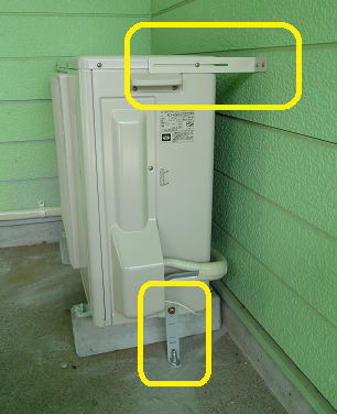 エアコン室外機が大変>_鴻大運輸株式会社