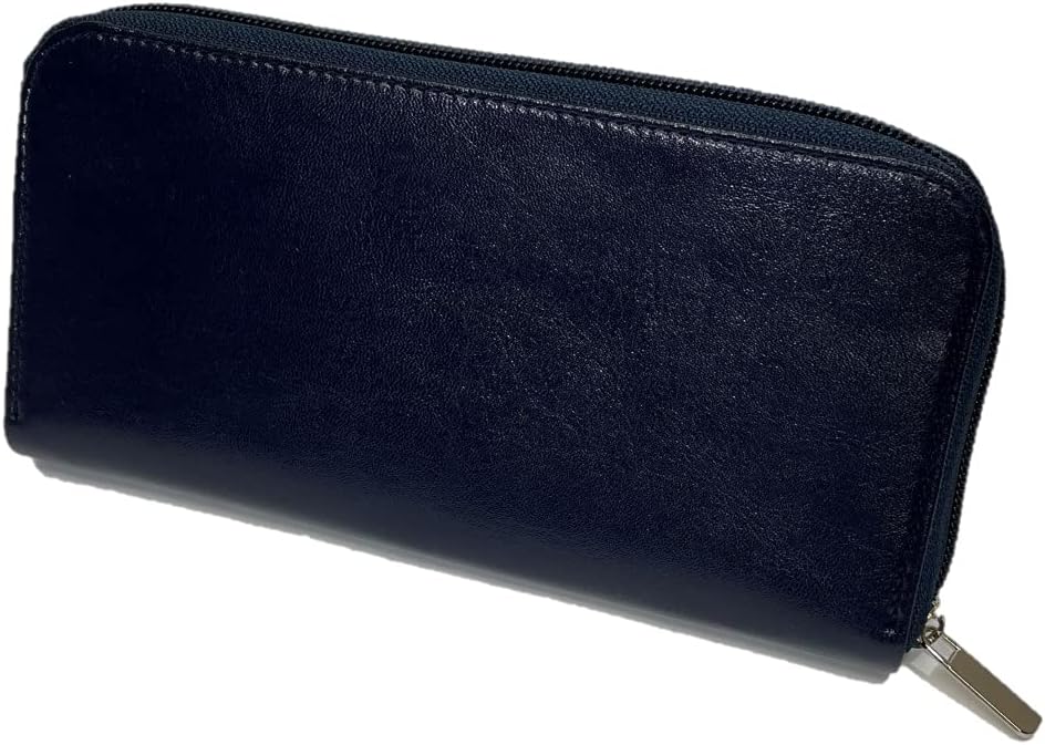 本革 フラットポーチマスク・通帳等が入る 脱クロムレザー マチ無し ファスナー レザーポーチ ケース インナーポーチマスクケース予備マスク 除菌シート 等 衛生用品預金通帳 印鑑等 銀行用ポーチ印鑑ケースおしゃれ 革 レザー 日本製 手作り