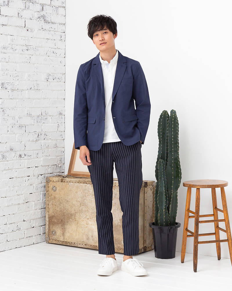 テーラードジャケット サマージャケット メンズ アウター リネンライク ドライタッチ 洗濯機で洗える ビジネス ビジカジ カジュアル 春 春服 夏夏服 送料無料 ビジネスカジュアルにも最適！オフィスカジュアルにおすすめのメンズブランド15選 アイテムやコーデ- AUEN