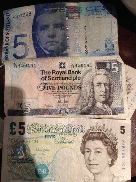 北アイルランドの紙幣 - たらのコーヒー屋さん - 2 店舗目