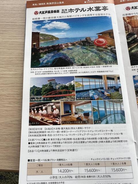 熱海の大江戸温泉物語のホテル水葉亭の本館別館の違いとアクセスと送迎バス乗り場と部屋とバイキング料理と温泉のお風呂についてブログより分かりやすく教えます