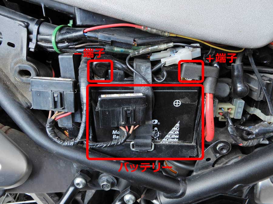 レッツ４ バッテリー端子の腐食「オートハウス東」大阪府貝塚市のバイク店