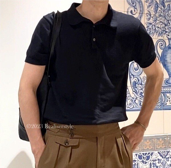 TAKA-Q Biz クールパス ボタンダウン半袖 ビズポロ黒メンズ ポロシャツ カットソー ワイシャツ カジュアル インナー ビジネスギフト プレゼント ゴルフ 通勤 仕事 - ファッション通販 MAGASEEK マガシーク