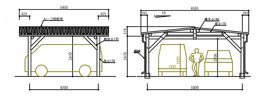木製カーポート秋田でカーポートの設置工事・販売・施工株式会社マサカ