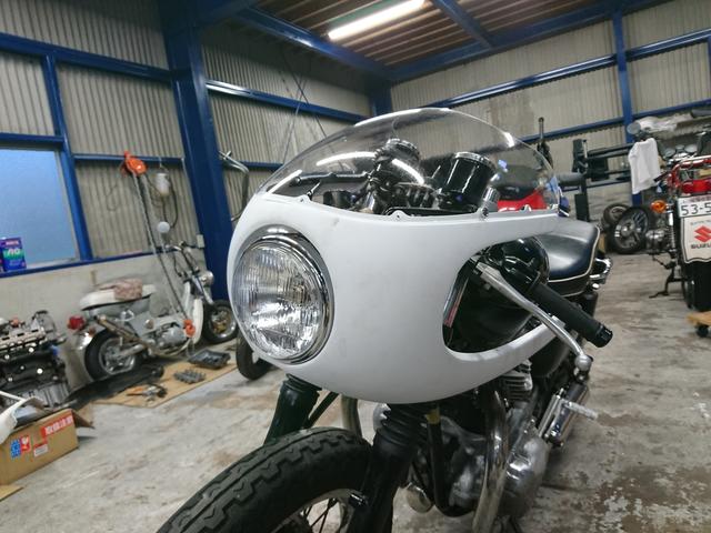 カフェカウル♪カフェレーサーロケットカウル GB250クラブマン SR400 カフェカウル♪カフェレーサ