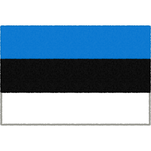 エストニア国旗140×210cm エストニア国旗の由来・意味や特徴をイラスト解説