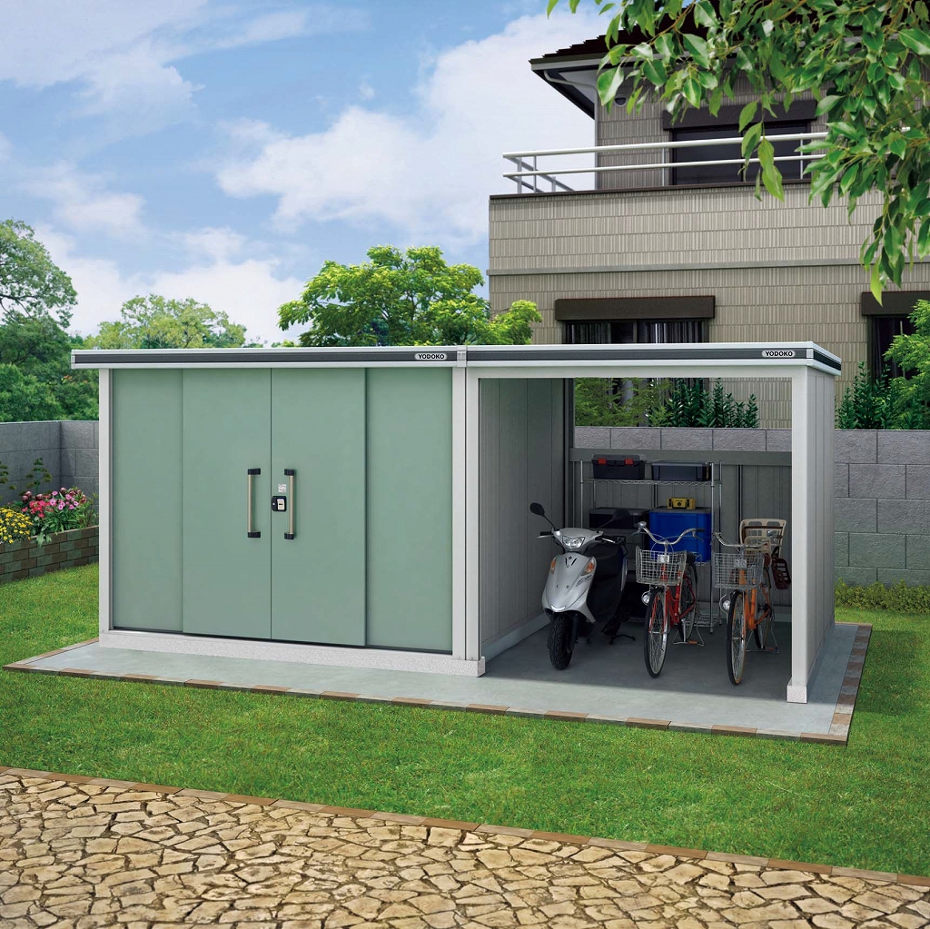 自転車置き場・サイクルポート・屋根付き駐輪場をDIYで作製ウッドデッキのDIYリーベ