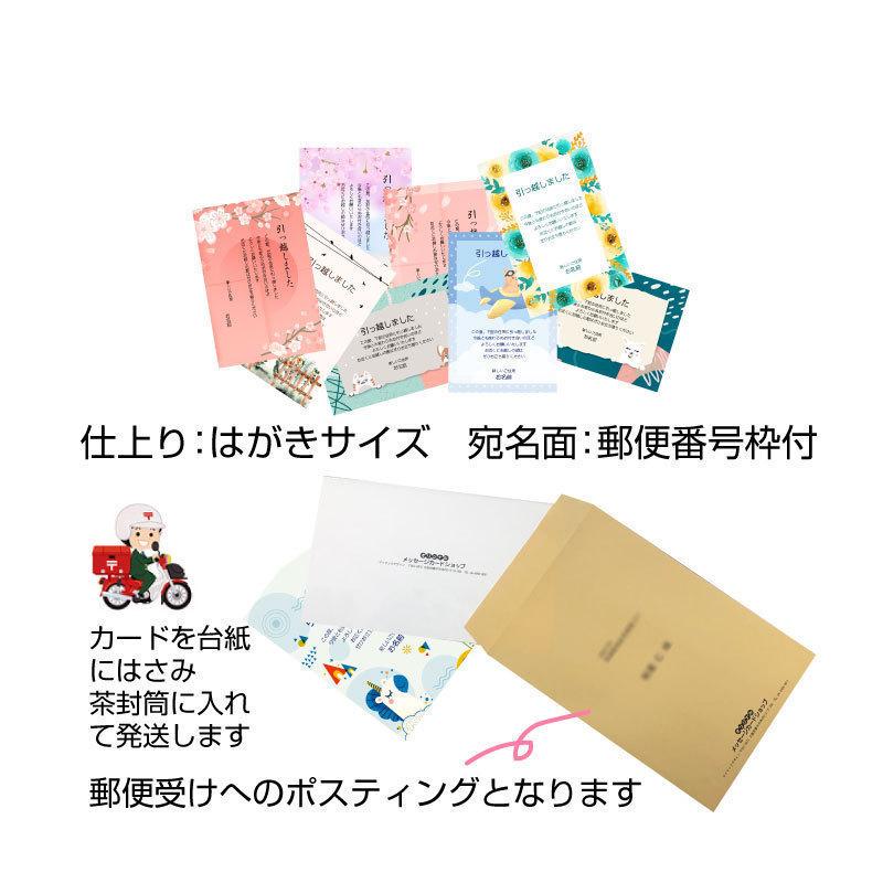 楽天市場あなたのあいさつ文を入れて1枚から印刷OK 引越し報告 はがき オリジナル ハガキ メッセージ カード 引越し葉書 引越し挨拶 あいさつ状差出人印刷有 引っ越し 引越し お祝い 引っ越し挨拶 ポストカード グリーティングカード : 写真deメッセージカードショップ