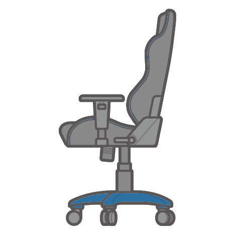 ゲーミングチェアのイラスト無料のフリー素材 イラストエイト