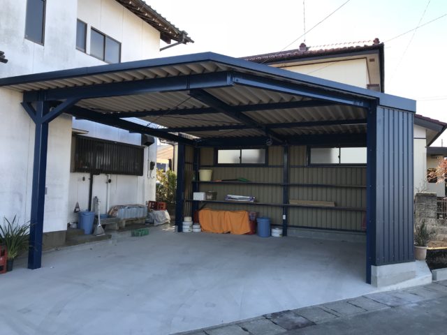 外構・エクステリアリフォーム事例 – 富士市石坂 – 車3台分のガレージ静岡県富士市のリフォーム会社ワタケン