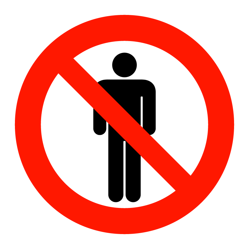 左折禁止 右折禁止 直進禁止の貼り紙画像フリー貼り紙のペラガミ.com