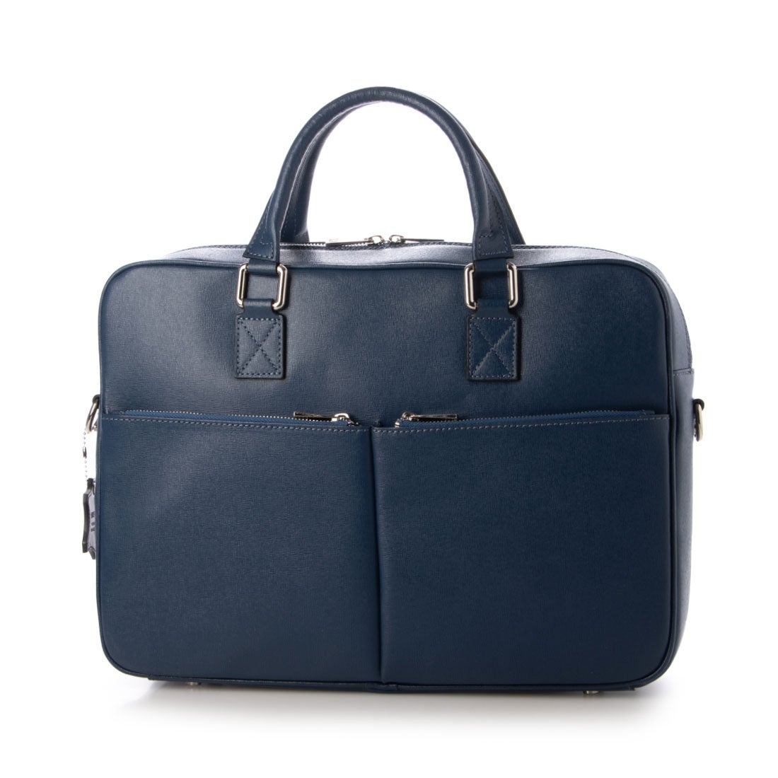 ネイビースーツ×グレーニットタイ×ビジネストートバック biz18ss_4171のコーディネート例ビジネス・オフィス・スマートカジュアル専門通販