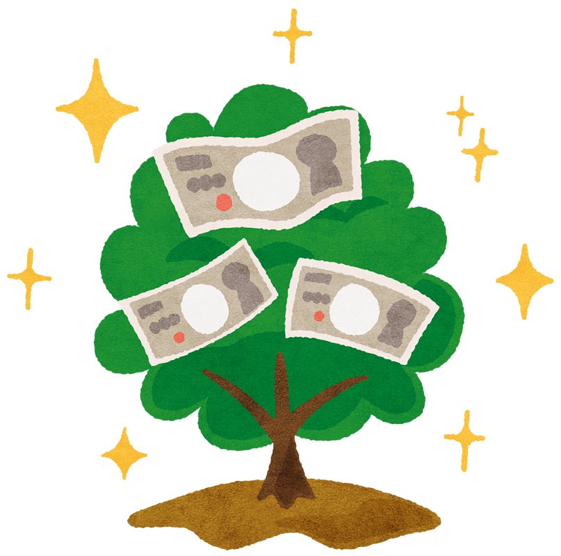 紙幣と硬貨のイラスト無料のフリー素材 イラストエイト