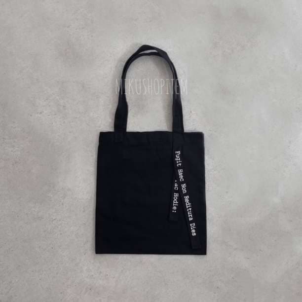 英文メッセージ トートバッグ ロゴ 英字 マチあり 韓国ファッション きなり