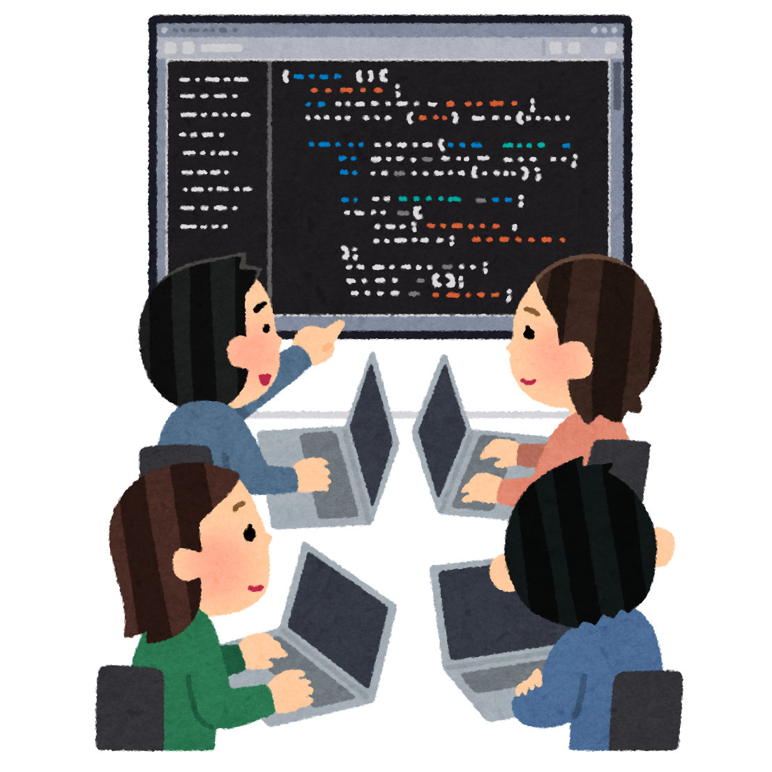 天才プログラマーイラスト - No: 1454740無料イラスト・フリー素材なら「イラストAC」